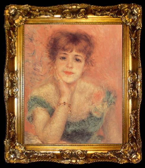 framed  Pierre-Auguste Renoir Portrait of t he Actress Jeanne Samary, ta009-2
